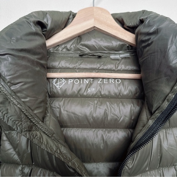 Point Zero Womens Small Pro Long Mid Weight Puffer Jacket Juniper - Picture 9 of 16